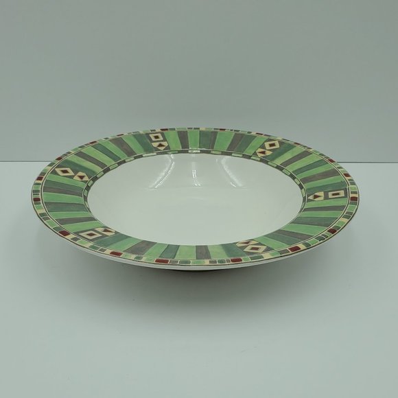 Sango Mesa 3018 Rim Soup Bowls Stripes Aztec Southwest Pattern - Picture 7 of 7